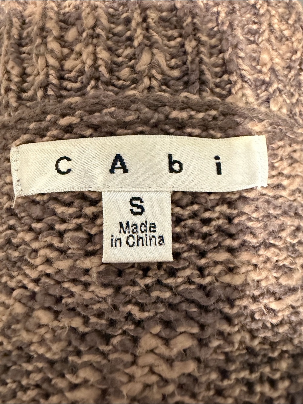 CAbi Brown Marled Open-Front Sweater Cardigan - Picture 3 of 7